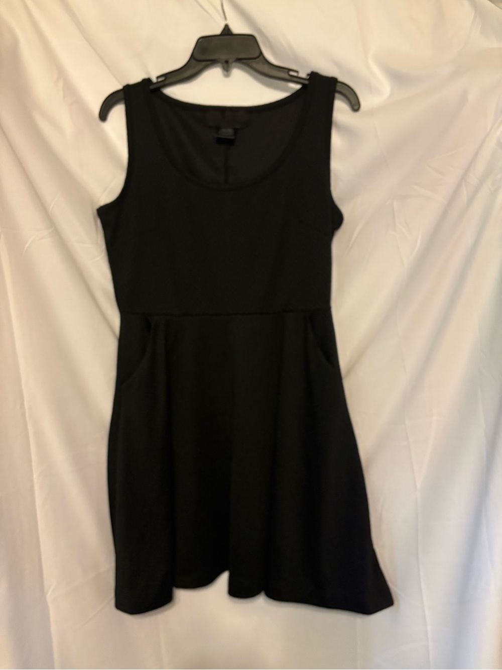 KK (kim K) Women's Black Sleeveless Mini Dress with Scoop Neck